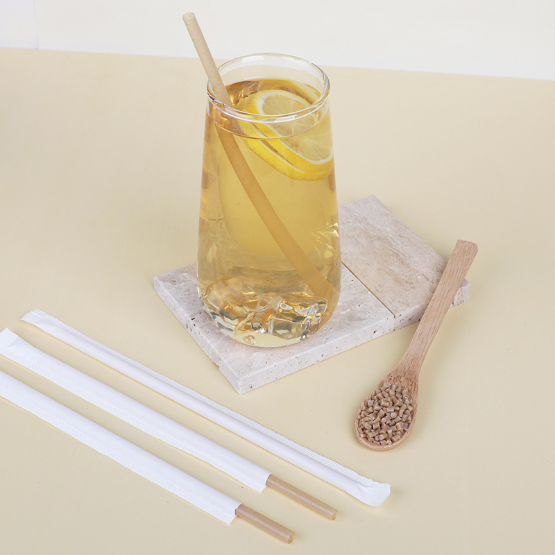 PLA透色甘蔗渣吸管